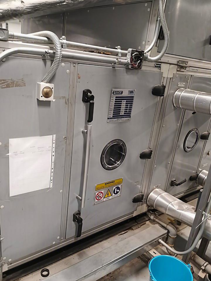 Air handling unit under maintenance